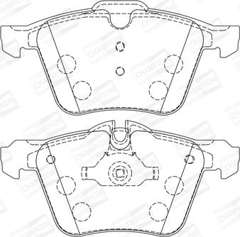 Champion 573346CH - Bremžu uzliku kompl., Disku bremzes www.autospares.lv