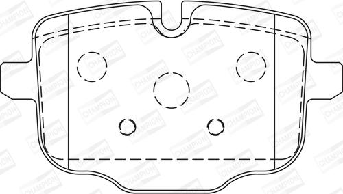 Champion 573353CH - Bremžu uzliku kompl., Disku bremzes www.autospares.lv