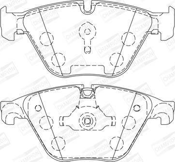 Champion 573305CH - Bremžu uzliku kompl., Disku bremzes www.autospares.lv