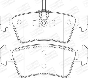 Champion 573301CH - Bremžu uzliku kompl., Disku bremzes www.autospares.lv