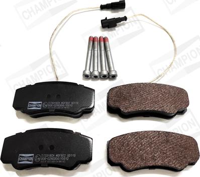 Champion 573318CH - Brake Pad Set, disc brake www.autospares.lv