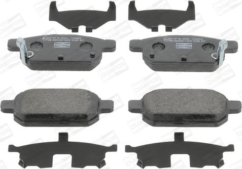 Champion 573384CH - Brake Pad Set, disc brake www.autospares.lv