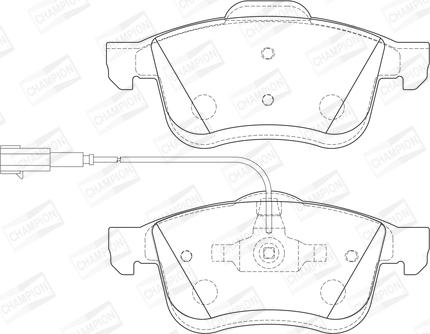 Champion 573334CH - Bremžu uzliku kompl., Disku bremzes www.autospares.lv