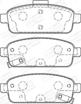 Champion 573335CH - Brake Pad Set, disc brake www.autospares.lv