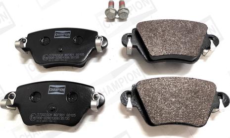 Champion 573320CH - Brake Pad Set, disc brake www.autospares.lv