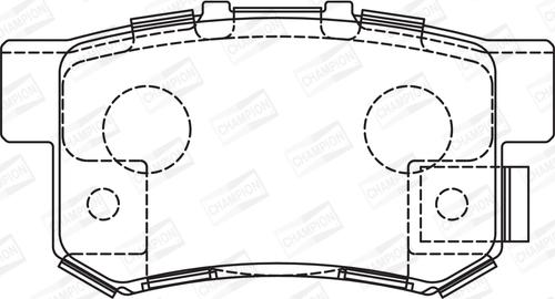 Champion 573375CH - Bremžu uzliku kompl., Disku bremzes www.autospares.lv