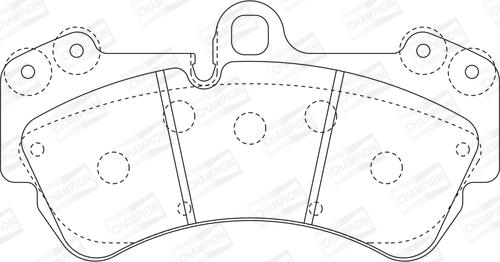 Champion 573376CH - Bremžu uzliku kompl., Disku bremzes www.autospares.lv