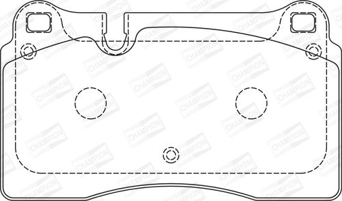 Champion 573296CH - Bremžu uzliku kompl., Disku bremzes www.autospares.lv