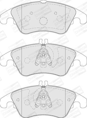 Champion 573291CH - Bremžu uzliku kompl., Disku bremzes www.autospares.lv