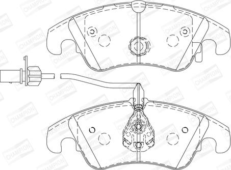 Champion 573247CH - Bremžu uzliku kompl., Disku bremzes www.autospares.lv