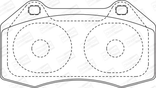 Champion 573253CH - Bremžu uzliku kompl., Disku bremzes www.autospares.lv