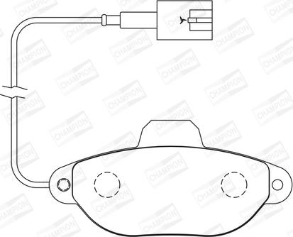 Champion 573267CH - Тормозные колодки, дисковые, комплект www.autospares.lv