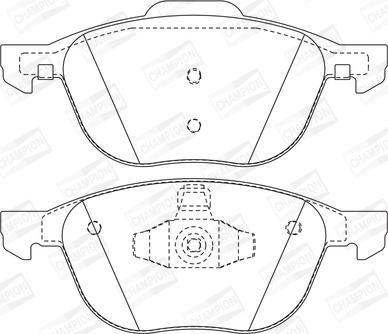 Champion 573209CH - Brake Pad Set, disc brake www.autospares.lv