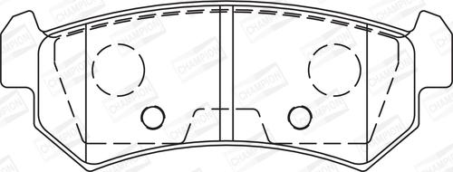 Champion 573216CH - Bremžu uzliku kompl., Disku bremzes www.autospares.lv