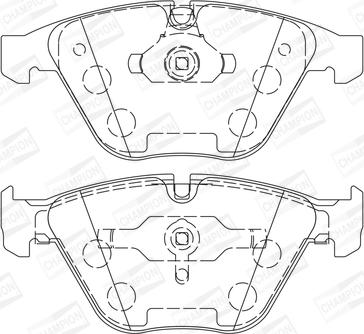 Champion 573210CH - Brake Pad Set, disc brake www.autospares.lv