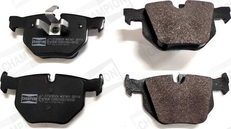 Champion 573285CH - Brake Pad Set, disc brake www.autospares.lv