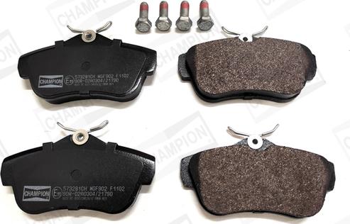 Champion 573281CH - Brake Pad Set, disc brake www.autospares.lv