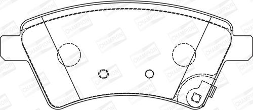 Champion 573288CH - Bremžu uzliku kompl., Disku bremzes www.autospares.lv