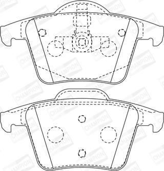 Champion 573236CH - Bremžu uzliku kompl., Disku bremzes www.autospares.lv