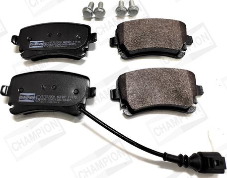 Champion 573220CH - Brake Pad Set, disc brake www.autospares.lv