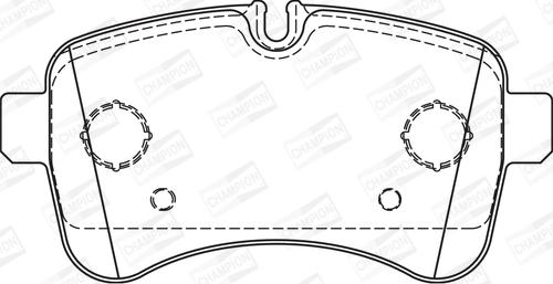 Champion 573740CH - Bremžu uzliku kompl., Disku bremzes www.autospares.lv