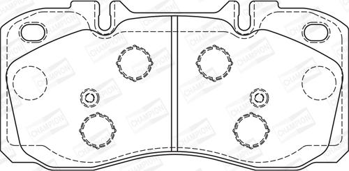 Champion 573741CH - Bremžu uzliku kompl., Disku bremzes www.autospares.lv