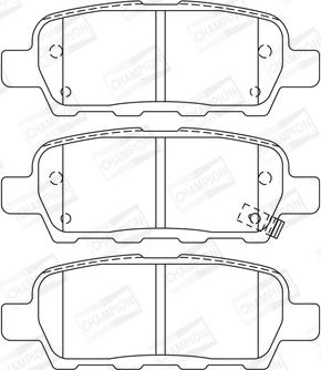 Champion 573754CH - Bremžu uzliku kompl., Disku bremzes autospares.lv