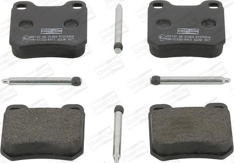 Champion 573709CH - Brake Pad Set, disc brake www.autospares.lv