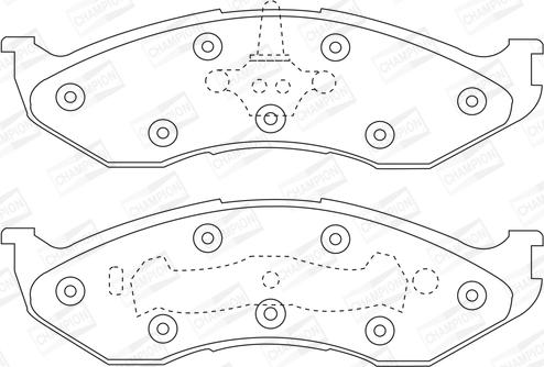 Champion 573713CH - Bremžu uzliku kompl., Disku bremzes www.autospares.lv