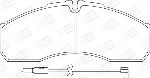 Champion 573734CH - Brake Pad Set, disc brake www.autospares.lv