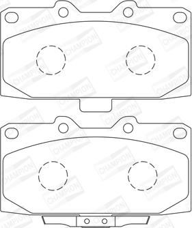 Champion 573736CH - Bremžu uzliku kompl., Disku bremzes www.autospares.lv