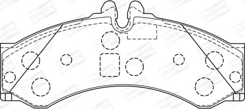 Champion 573731CH - Bremžu uzliku kompl., Disku bremzes www.autospares.lv