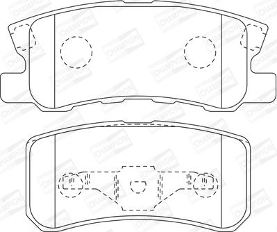 Champion 573724CH - Bremžu uzliku kompl., Disku bremzes www.autospares.lv