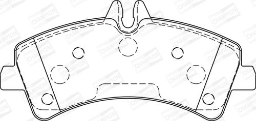 Champion 573728CH - Bremžu uzliku kompl., Disku bremzes www.autospares.lv