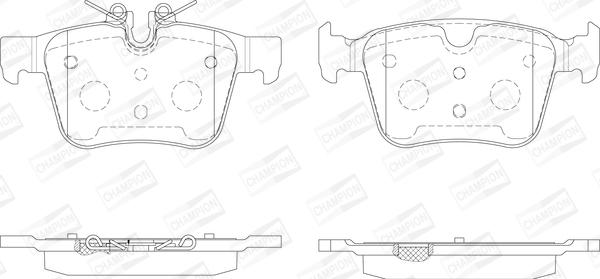 Champion 573772CH - Bremžu uzliku kompl., Disku bremzes www.autospares.lv