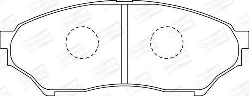 Champion 572499CH - Тормозные колодки, дисковые, комплект www.autospares.lv