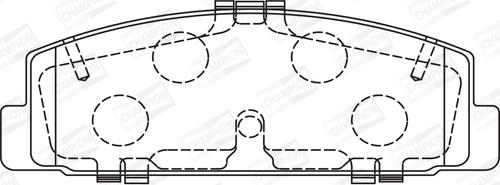 Champion 572490CH - Bremžu uzliku kompl., Disku bremzes www.autospares.lv