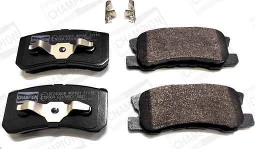 Champion 572498CH - Brake Pad Set, disc brake www.autospares.lv