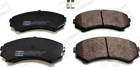 Champion 572497CH - Brake Pad Set, disc brake www.autospares.lv