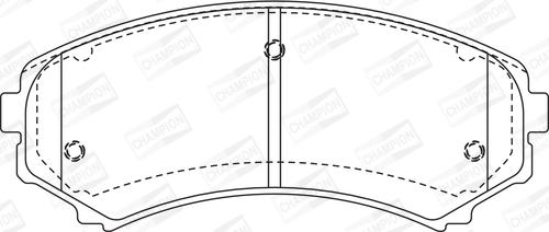 Champion 572497CH - Bremžu uzliku kompl., Disku bremzes www.autospares.lv