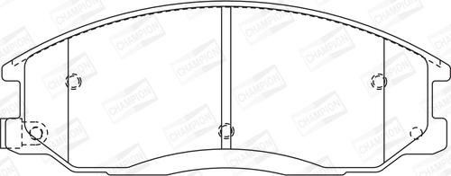 Champion 572453CH - Brake Pad Set, disc brake www.autospares.lv