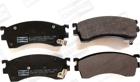 Champion 572434CH - Brake Pad Set, disc brake www.autospares.lv