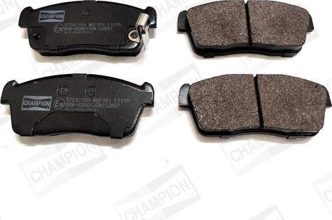 Champion 572471CH - Brake Pad Set, disc brake www.autospares.lv