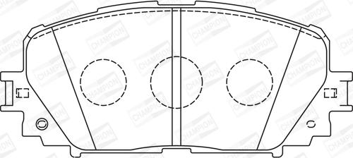 Champion 572594CH - Bremžu uzliku kompl., Disku bremzes www.autospares.lv