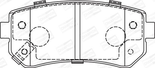 Champion 572590CH - Bremžu uzliku kompl., Disku bremzes www.autospares.lv