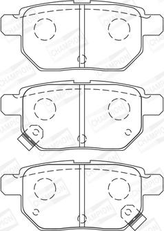 Champion 572591CH - Bremžu uzliku kompl., Disku bremzes www.autospares.lv