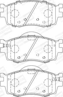 Champion 572593CH - Bremžu uzliku kompl., Disku bremzes www.autospares.lv