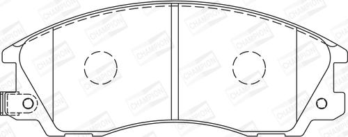 Champion 572540CH - Bremžu uzliku kompl., Disku bremzes www.autospares.lv