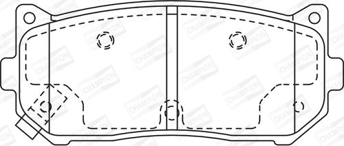 Champion 572556CH - Bremžu uzliku kompl., Disku bremzes www.autospares.lv