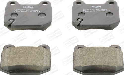 Champion 572558CH - Brake Pad Set, disc brake www.autospares.lv